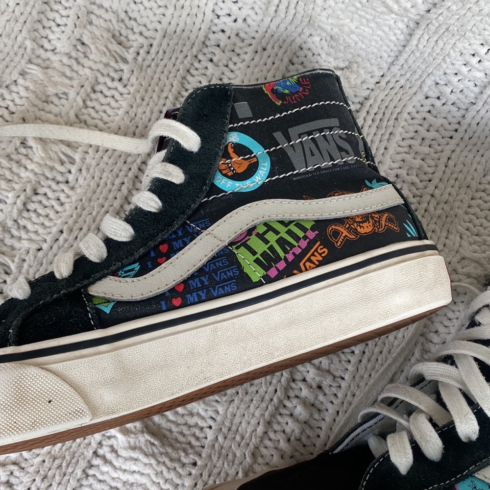 Vans Sk8-Hi 138 Decon V66 Black US Mens 9.5 Womens 11 Retro High Top Ska… - Picture 4 of 10